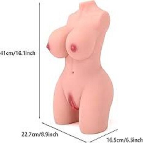 2.65Lb Male Sex Doll Torso With Pussy Anal & Soft Boobs 2 In 1