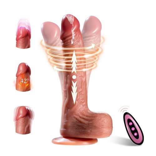 6 In 1 Realistic Dildos Vibrator With 9 Vibrations & 3 Thrusting Swing & Heating Modes For Women