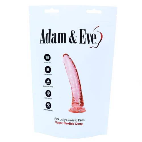 Adam & Eve Pink Jelly Realistic Dildo