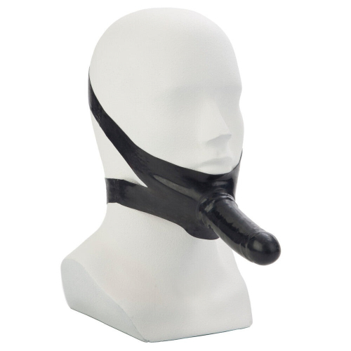 Face Strap On Dildo Black