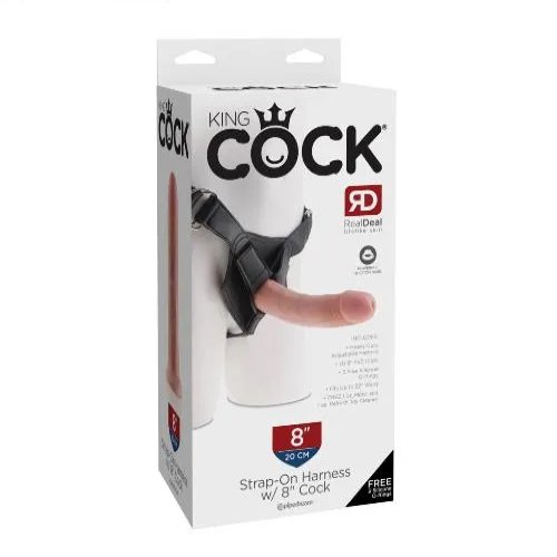 King Cock Strap-On Harness With 6 Inch Cock In Flesh