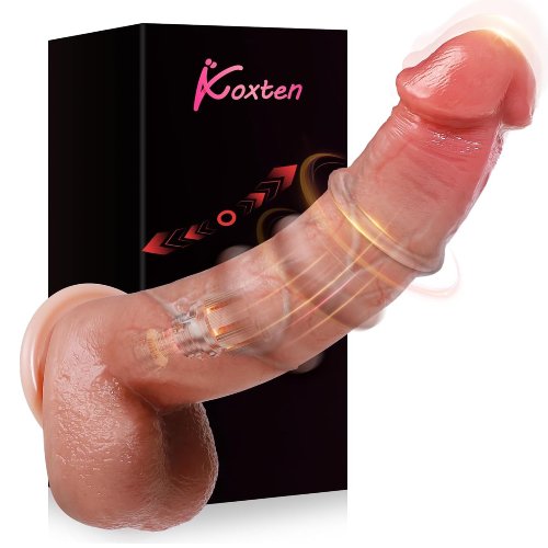 Koxten Sliding Ring Realistic Dildo Sex Toy