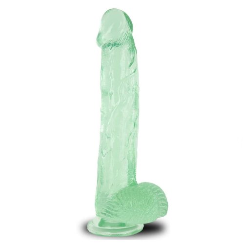 Green Waterproof Silicone Dildo