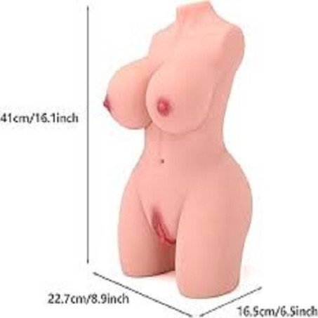 2.65Lb Male Sex Doll Torso With Pussy Anal & Soft Boobs 2 In 1