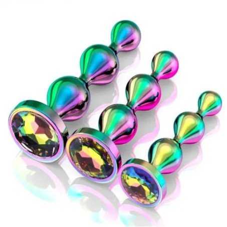 Metal Anal Beads Butt Plug Sex Toys For Men Women And Couples