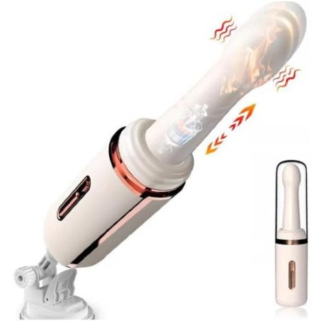Telescopic Thrusting Dildo Vibrator Massager Sex Machine With 7 Thrusting & 7 Vibrating