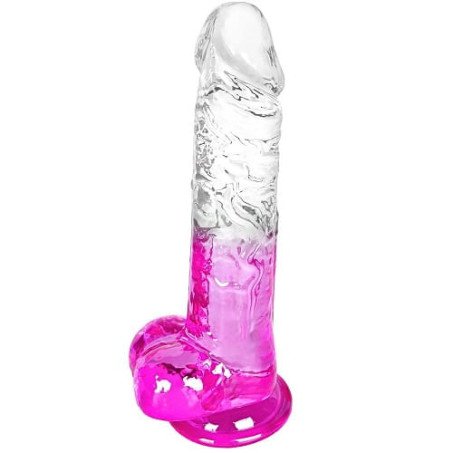 Clear Purple Dildo With Suction Cup