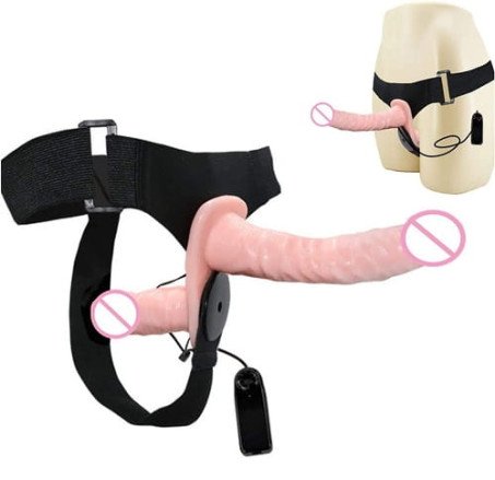 Lesbian Strap On Dildo With Vibration
